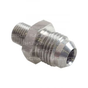 Raceworks Metric Male M10X1.0 To Male Flare An-3 Stainless Steel