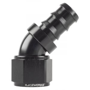 Raceworks Push Lok Hose Fitting An-12 45