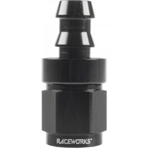 Raceworks Push Lok Hose Fitting An-4 Straight