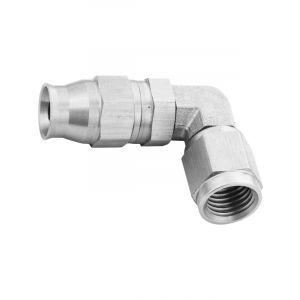 Proflow Stainless Steel 90 Degree Hose End Hose End For -04AN PTFE