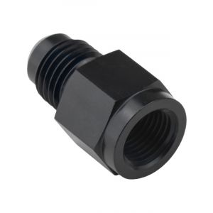 Proflow Female Adaptor 1/8in. NPT Straight To Male -04AN, Black