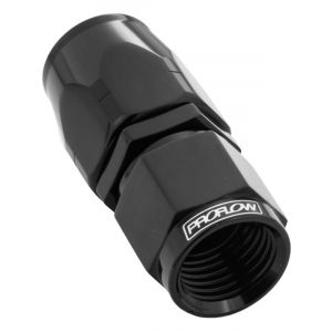 Proflow Fitting Hose End Straight Full Flow -20AN, Black