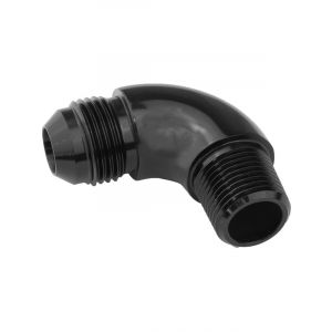Proflow 90 Degree 1/2in. NPT To Male -10AN Flare to NPT Adaptor,