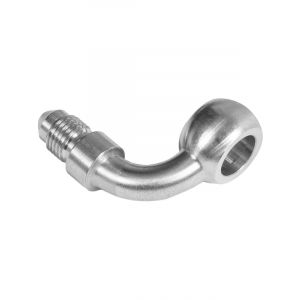 Proflow Stainless Steel 90 Degree Banjo Brake Hose End 10mm To -03A