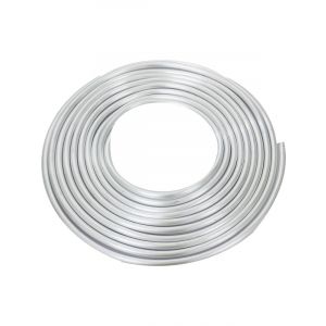 Proflow Aluminium Fuel Line Hard Tube 3/8in., Natural, 25Ft Coil