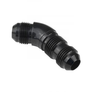 Proflow 45 Degree Male Fitting Bulkhead Adaptor -12AN, Black