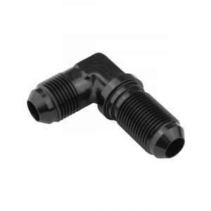 Proflow 90 Degree Adaptor AN Flare -08AN Bulkhead, Black