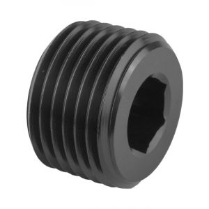 Proflow Fitting Aluminium Socket Plug 3/8in. NPT, Black