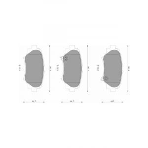 Bosch Brake Pad Rear Set