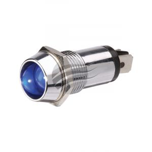 Jaylec Blue LED Pilot Lamp 24V w/ 2X Blade Terminals