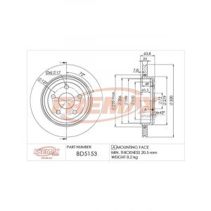 Fremax Brake Rotor (Pair) Rear