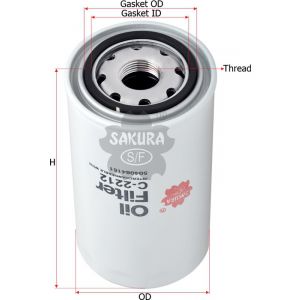 Sakura Oil Filter P551100 Bf7327 Lf16117 504084161 84228488