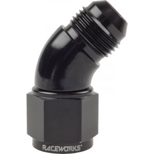 Raceworks Female To Male Swivel Elbow An-6 45 Deg