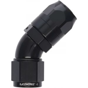 Raceworks Cutter Hose Fitting An-8 45 Deg