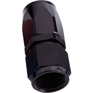 Aeroflow 100/150 Series Straight Hose End -6AN Black