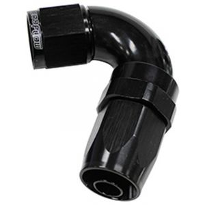 Aeroflow 150 Taper Full Flow 120 Degree Hose End -12AN Black