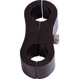 Aeroflow Billet Aluminium Dual Hose Separators 5/8 Inch I.D. Black