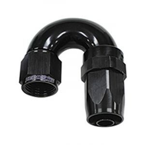 Aeroflow 150 Taper Full Flow Swivel 180 Degree Hose End -12AN Black  AF159-12BLK