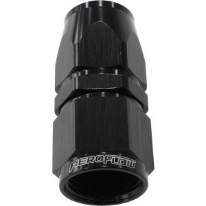 Aeroflow 200 / 570 PTFE Straight Hose End -3AN Black