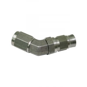 Aeroflow 45 Degree Stainless Steel Hose End 3AN to -3 PTFE Hose
