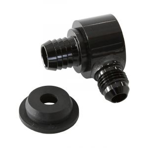 Aeroflow Universal Billet Brake Booster Valve With -6AN Black