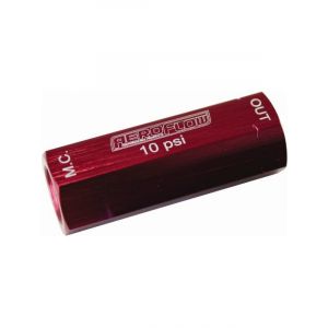 Aeroflow Brake Residual Pressure Valve Red, 10 PSI Residual Valve