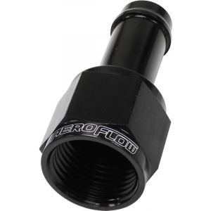 Aeroflow Straight Hose Barb 3/8 Inch to -6AN Female Black