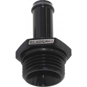 Aeroflow Straight Hose Barb 3/8 Inch to -8 ORB Black