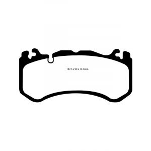 EBC 08-13 For Mercedes-Benz C63 AMG W204 6.2 Redstuff Front Brake Pads
