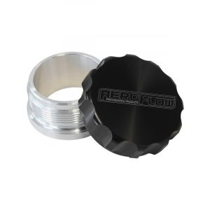 Aeroflow 2 Inch Billet Aluminium Weld-On Filler With Black Cap