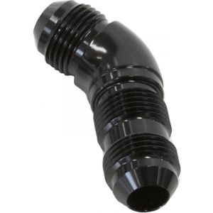 Aeroflow 45 Degree Full Flow AN Bulkhead -10AN Black