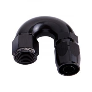 Aeroflow 550 Series Cutter Swivel 180 Degree Hose End -16AN Black