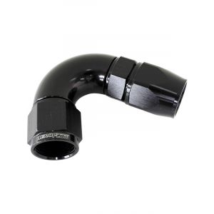 Aeroflow 570 One-Piece Full Flow 120 Degree Hose End -8AN Black