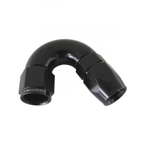 Aeroflow 570 One-Piece Full Flow 150 Degree Hose End -6AN Black