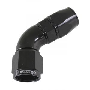 Aeroflow 570 One-Piece Full Flow 60 Degree Hose End -12AN Black