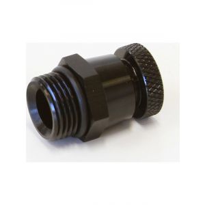 Aeroflow Drain Valve -10 ORB Black With 1/8