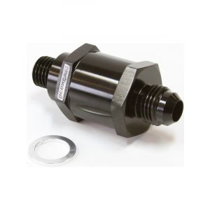 Aeroflow EFI Fuel Pump Check Valve -8AN (M12 x 1.5mm) Black