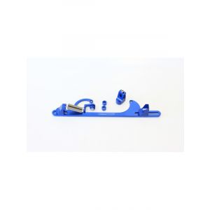 Aeroflow Billet Throttle Cable Bracket 4150 Style Blue