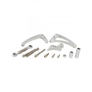Aeroflow Low Mount Billet Alternator Bracket For SB Chev Polished