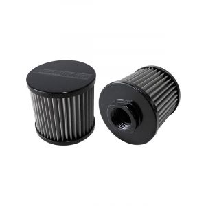 Aeroflow S/Steel Billet Breather With -10AN Female Thread Black