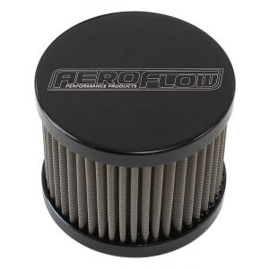 Aeroflow S/Steel Billet Breather With -8AN Female Thread Black