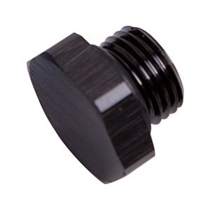 Aeroflow ORB Port Plug -12AN Black