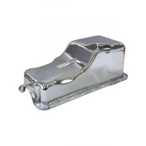 Aeroflow 5L Oil Pan For Ford 289-302 Windsor, Front Sump Chrome