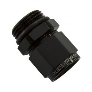 Aeroflow Male -6 ORB to Female -6AN Swivel Adapter Black
