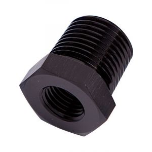 Aeroflow NPT Pipe Reducer 1/2 Inch to 3/8 Inch Black