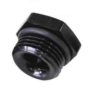 Aeroflow ORB Port Reducer -10ORB to 1/8 Inch Black
