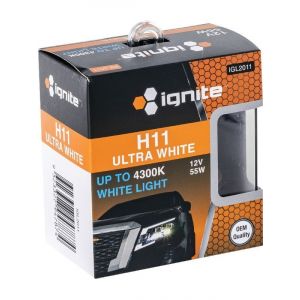 Ignite H11 Halogen Globe 12V 55W 4300K 2 Pack