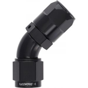 Raceworks PTFE Hose End AN6 45 Deg