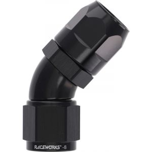 Raceworks PTFE Hose End AN8 45 Deg