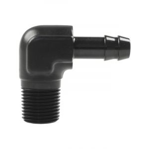 Raceworks Male NPT 3/8In To 3/8In Barb 90 Deg